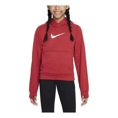 Nike (gs)  Multi+ Therma-fit Pullover Hoodie 'red White'