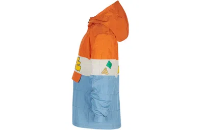 Nike (gs)  Kids Athleisure Casual Sports Colorblock Pullover Jacket Boy Orange In Multi