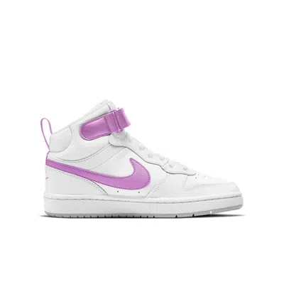 Nike (gs)  Court Borough Mid 2 'white Purple' In Multi