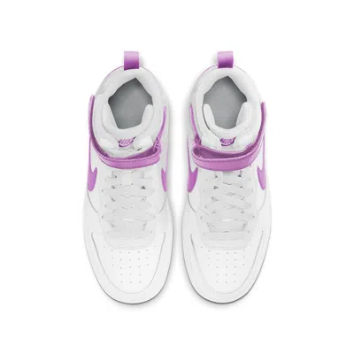 Nike (gs)  Court Borough Mid 2 'white Purple' In Multi