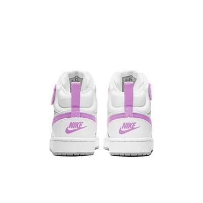 Nike (gs)  Court Borough Mid 2 'white Purple' In Multi