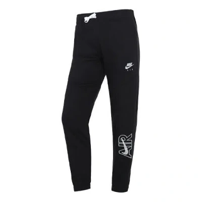 Nike (gs)  Logo Alphabet Printing Lacing Sports Pants/trousers/joggers Boy Black