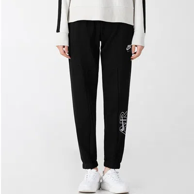 Nike (gs)  Logo Alphabet Printing Lacing Sports Pants/trousers/joggers Boy Black