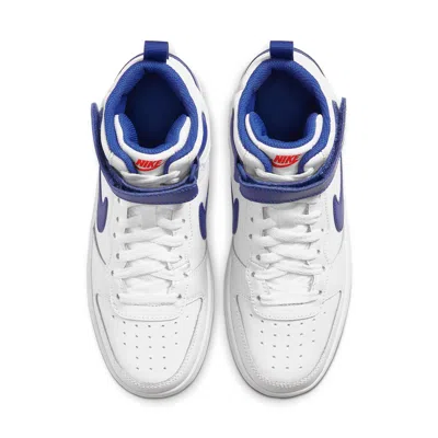 Nike (gs)  Court Borough Mid 2 'white Game Royal'