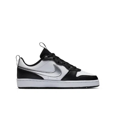 Nike (gs)  Court Borough Low 2 'black White Silver'