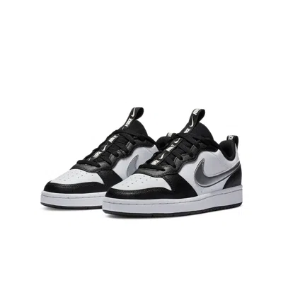 Nike (gs)  Court Borough Low 2 'black White Silver'