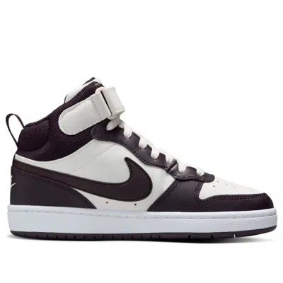 Nike (gs)  Court Borough Mid 2 'white Burgundy'