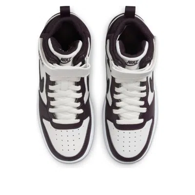 Nike (gs)  Court Borough Mid 2 'white Burgundy'