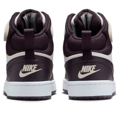 Nike (gs)  Court Borough Mid 2 'white Burgundy'