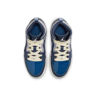 Air Jordan (ps)  1 Mid Se Craft 'inside Out - Obsidian' In Blue