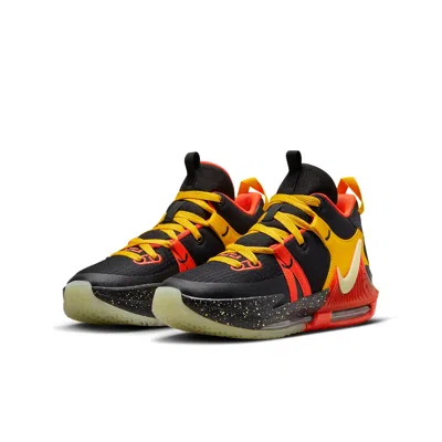 Nike (gs)  Lebron Witness 7 'black Bright Crimson Speckled'