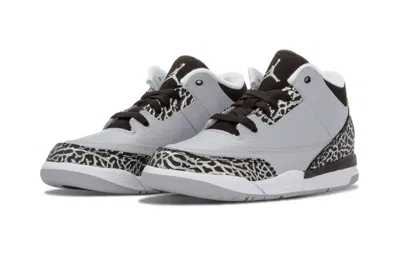 Air Jordan (ps)  3 Retro Bp 'wolf Grey' In Gray