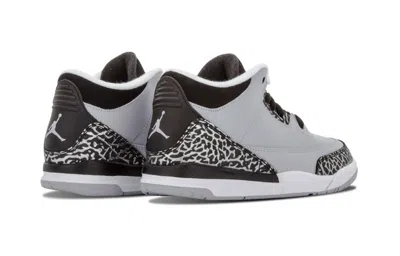 Air Jordan (ps)  3 Retro Bp 'wolf Grey' In Gray