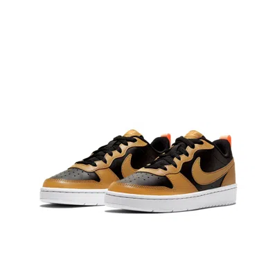 Nike (gs)  Court Borough Low 2 'black Orange White'