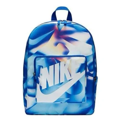 Nike (gs)  Classic All Over Print Backpack 'blue White'