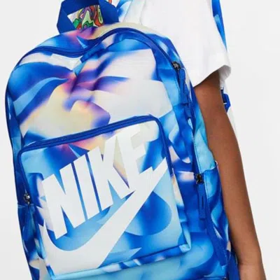 Nike (gs)  Classic All Over Print Backpack 'blue White'