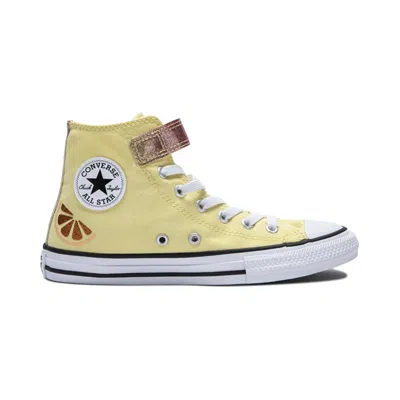 Converse (ps)  Chuck Taylor All Star Easy-on Citrus 'like Butter Doughnut Glaze And White' In Yellow