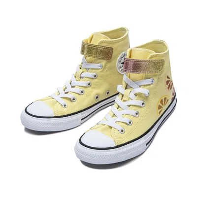 Converse (ps)  Chuck Taylor All Star Easy-on Citrus 'like Butter Doughnut Glaze And White' In Yellow