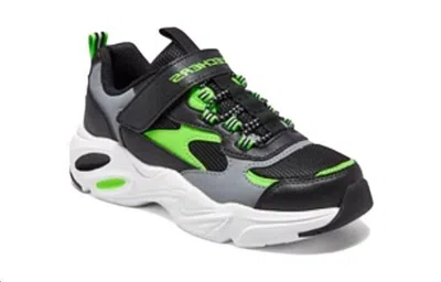 Skechers (ps)  Razor Flex 'black Solar Green' In Multi