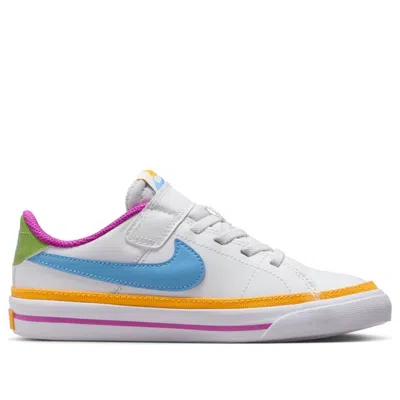 Nike (ps)  Court Legacy Lift 'white Multi-color'