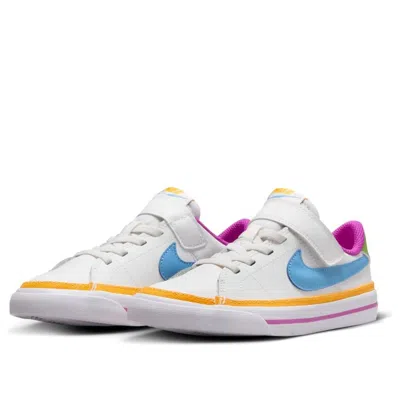 Nike (ps)  Court Legacy Lift 'white Multi-color'