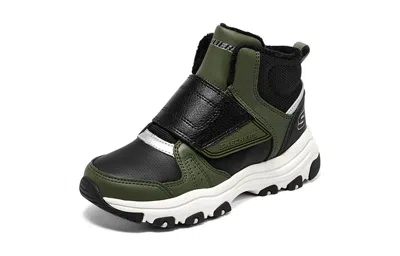 Skechers (gs)  I-conik Boots 'olive Black' In Green