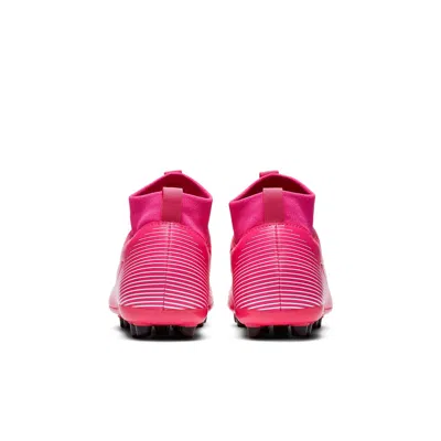 Nike (gs)  Mercurial Superfly 7 Academy Km Ag Artificial Grass 'pinkred Black White'