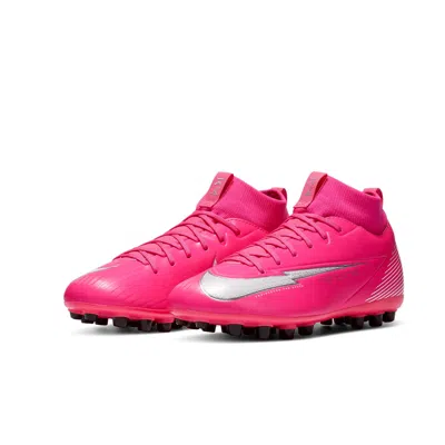 Nike (gs)  Mercurial Superfly 7 Academy Km Ag Artificial Grass 'pinkred Black White'
