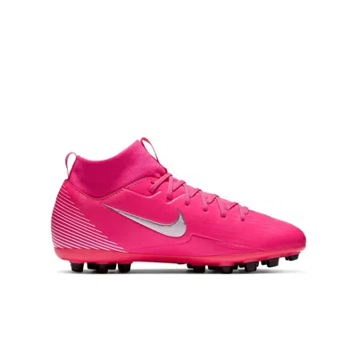 Nike (gs)  Mercurial Superfly 7 Academy Km Ag Artificial Grass 'pinkred Black White'
