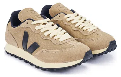 Veja Rio Branco Lace-up Sneakers 'khaki Navy' In Brown