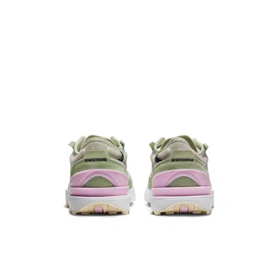 Nike (gs)  Waffle One Athleisure Casual Sports Shoe Green Pink
