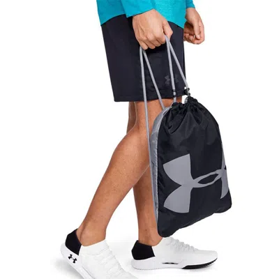 Under Armour Ozsee Sackpack 'black Grey' In Black
