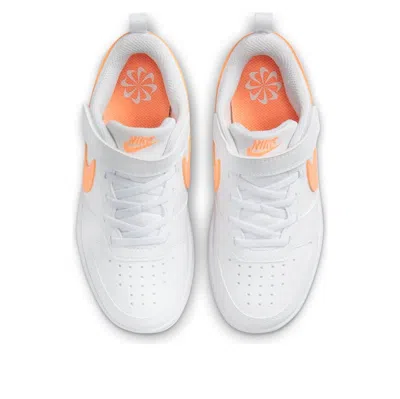 Nike (ps)  Court Borough Low Recraft 'white Orange'