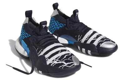 Adidas Originals (gs) Adidas Trae Young 2.0 Basketball Shoes 'black Blue White'