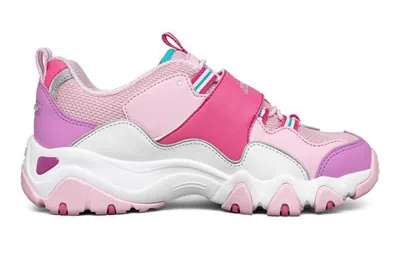 Skechers (gs)  D'lites 2.0 'purple Pink White' In Multi