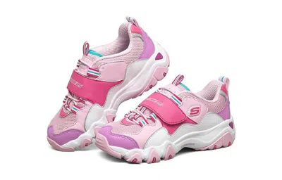 Skechers (gs)  D'lites 2.0 'purple Pink White' In Multi