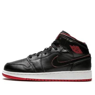 Air Jordan (gs)  1 Retro Mid 'black White Gym Red'