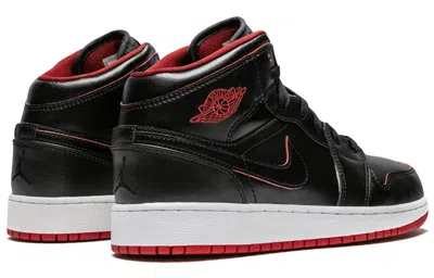 Air Jordan (gs)  1 Retro Mid 'black White Gym Red'