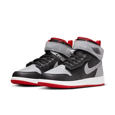 Air Jordan (gs)  1 Hi Flyease 'black Cement Grey Red'