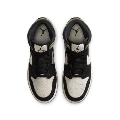 Air Jordan (gs)  1 Mid Se 'camo' In Black