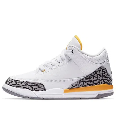 Air Jordan (ps)  3 Retro 'laser Orange' In White
