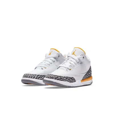 Air Jordan (ps)  3 Retro 'laser Orange' In White