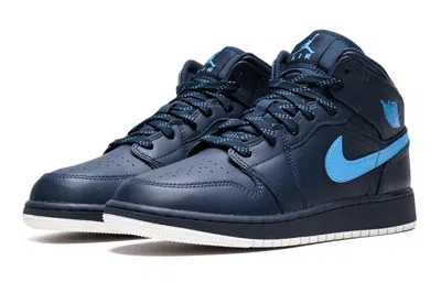 Air Jordan (gs)  1 Mid 'obsidian'