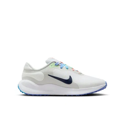 Nike (gs)  Revolution 7 Next Nature Se 'white Dust Green Navy'