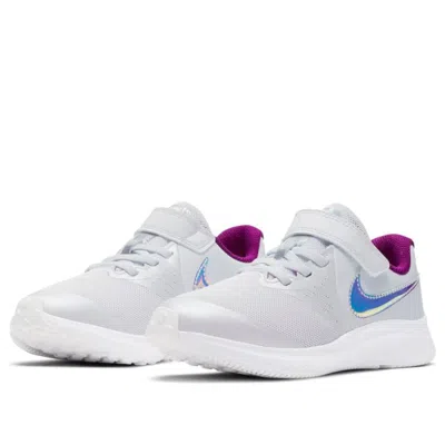 Nike (ps)  Star Runner 2 Power 'pure Platinum Iridescent Swoosh' In Gray