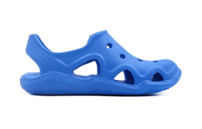 Crocs (gs)  Sea Blue Sandals In Multi