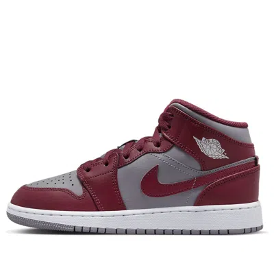Air Jordan (gs)  1 Mid 'cherrywood Red'