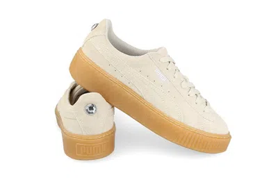 Puma (gs)  Platform Jewel Sneakers Beige/white