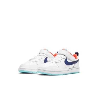 Nike (ps)  Court Borough Low 2 'white Dark Purple Dust'