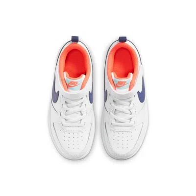 Nike (ps)  Court Borough Low 2 'white Dark Purple Dust'